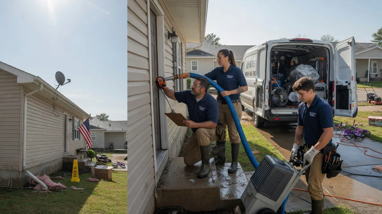 Ceiling Water Damage Restoration in Waverly, IL near me